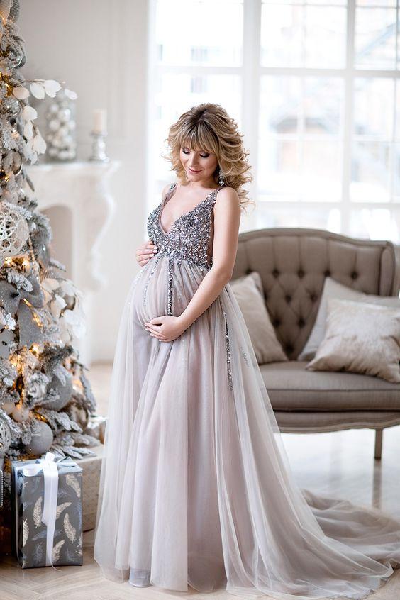 christmas maternity dress